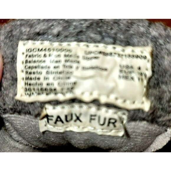 Child of Mine Quilted Winter Boots with faux fur Size 4 - Picture 6 of 9